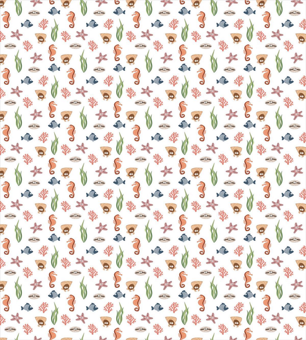 Colorful Sea Creatures — Pattern