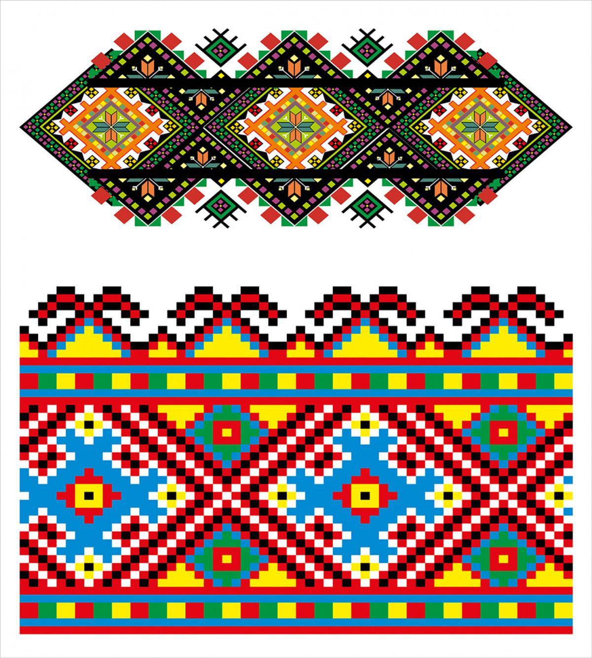 Retro Ukranian Ornament — Pattern