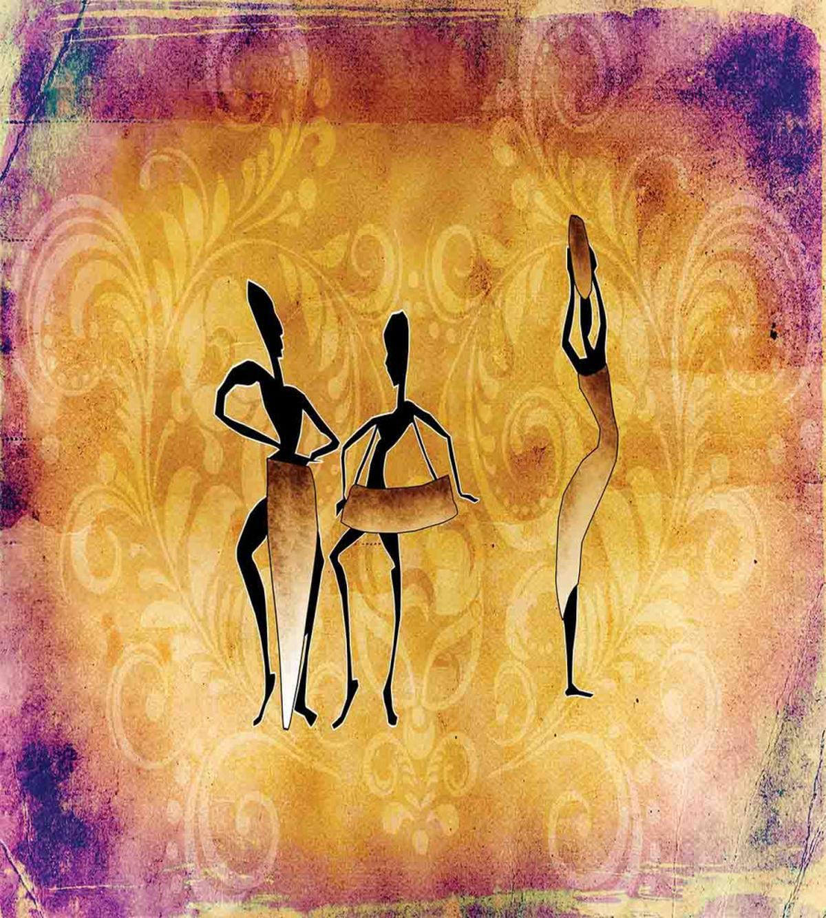 Native Women Dancing — Pattern