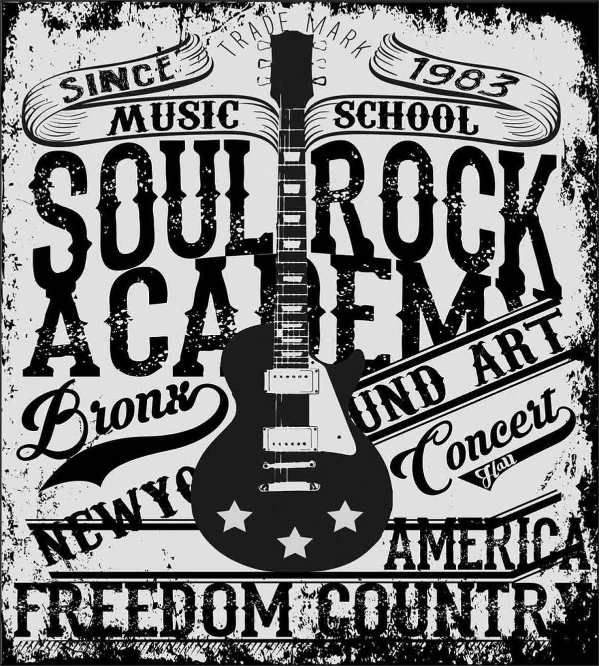 Rock Music Poster Image — Pattern