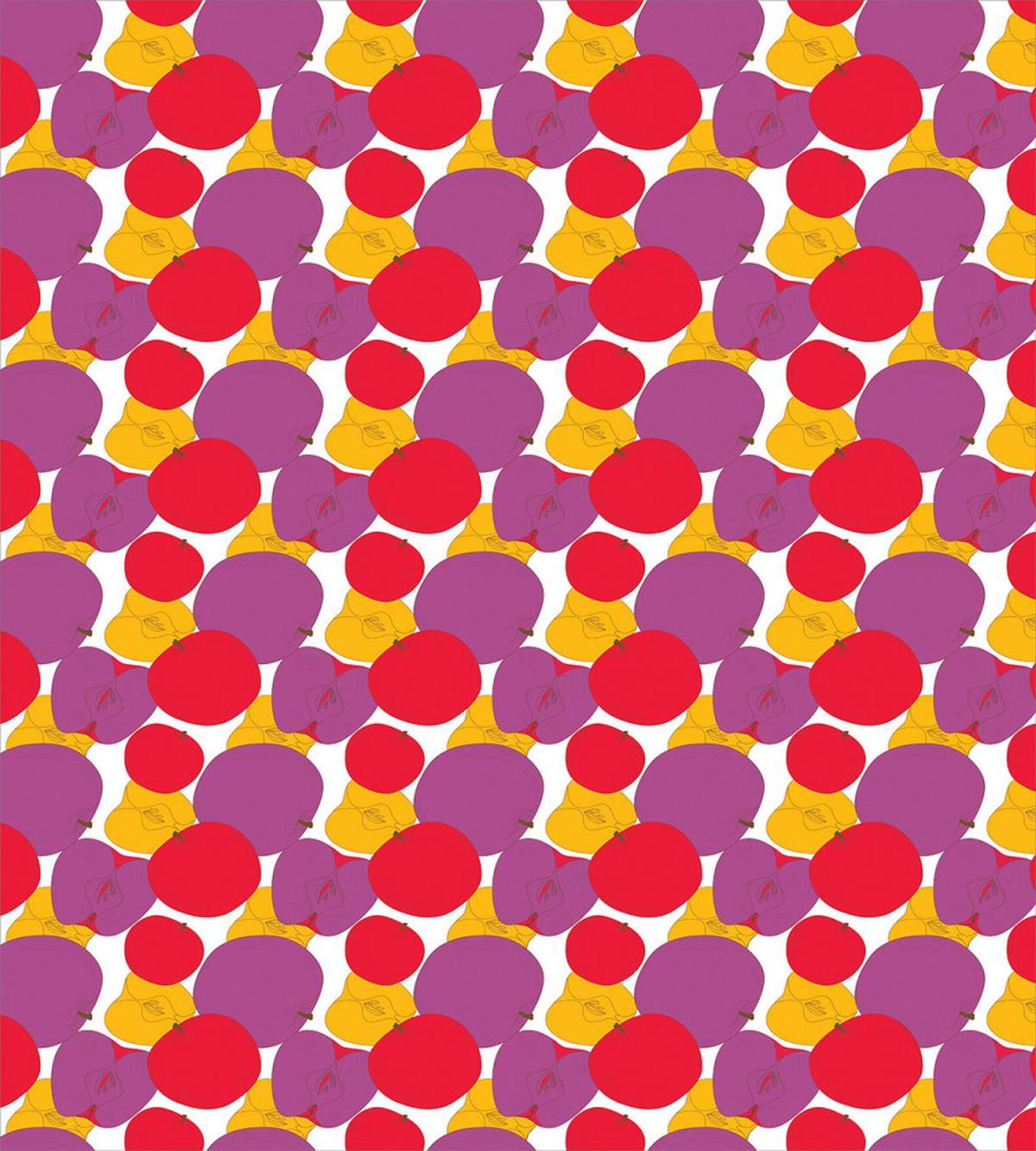 Colorful Drawing of Fruit — Pattern