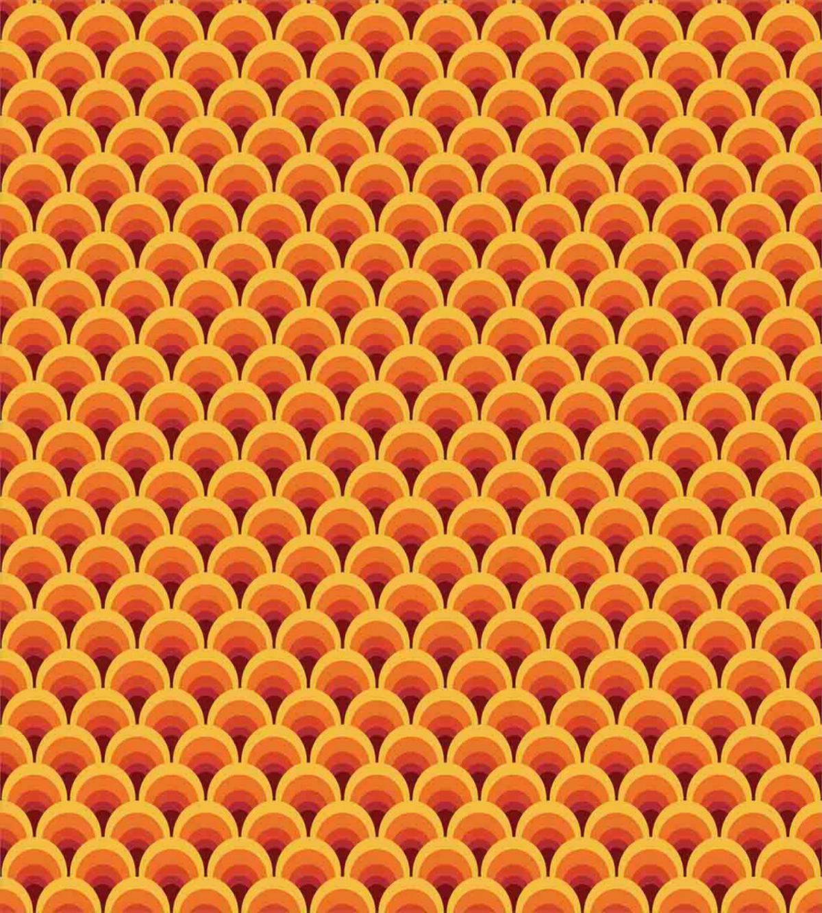 Squama in Warm Colors — Pattern
