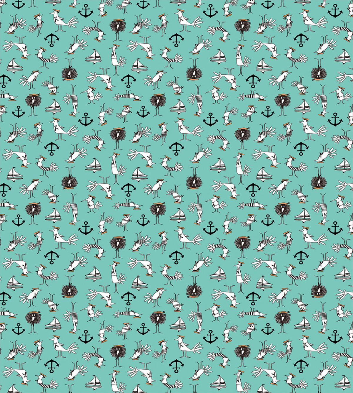 Sailor Birds Boats Anchors — Pattern