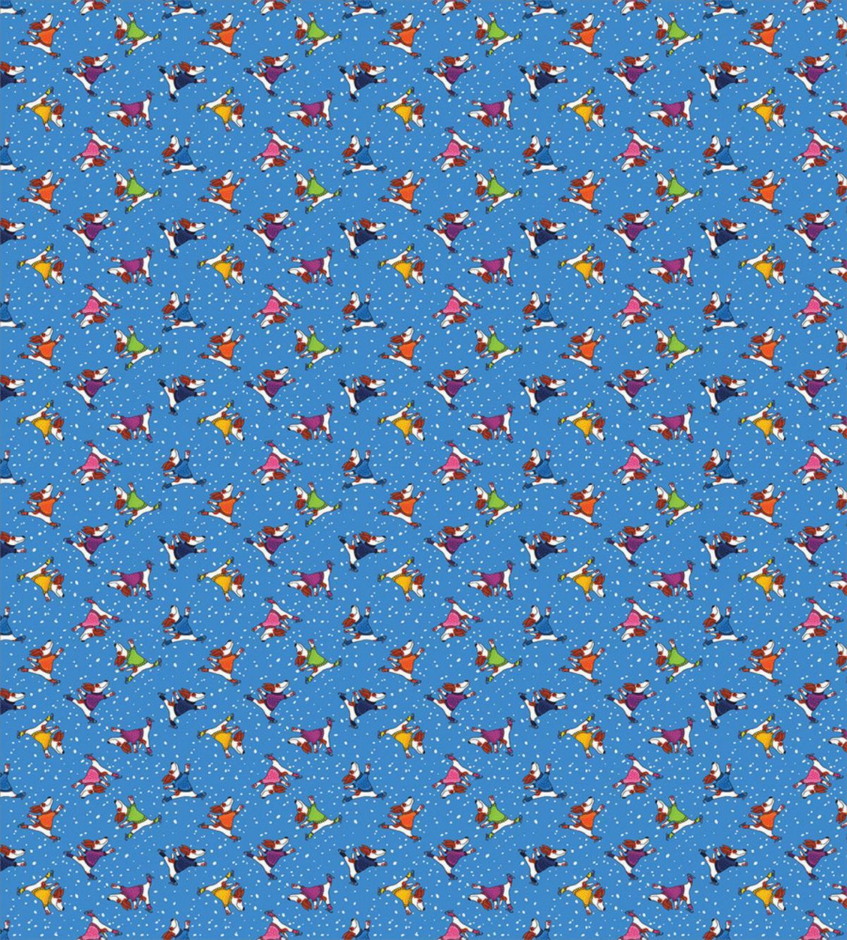 Skater Dogs in Sweaters Xmas — Pattern