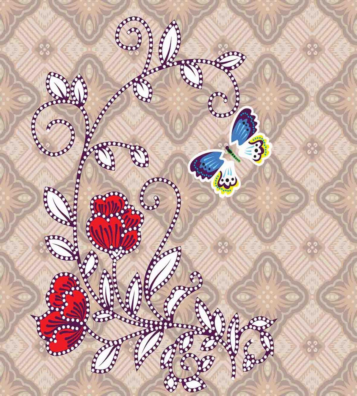 Blooming Flower Retro — Pattern