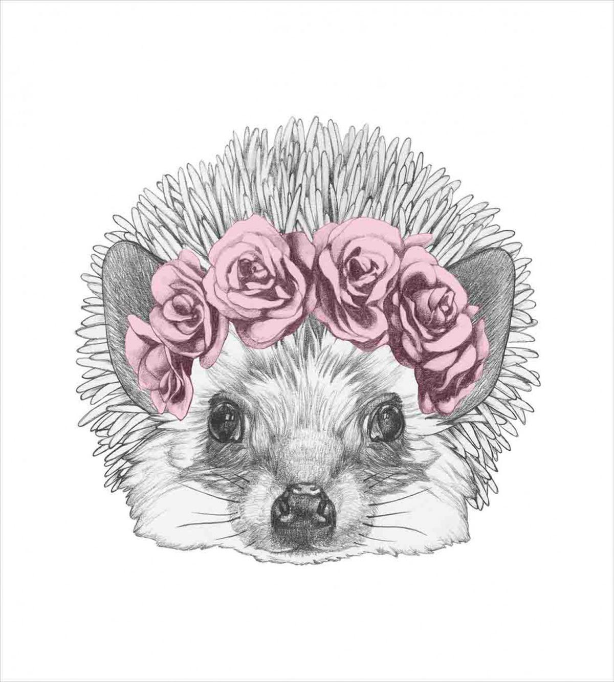 Hand Drawn Romantic Wreath — Pattern
