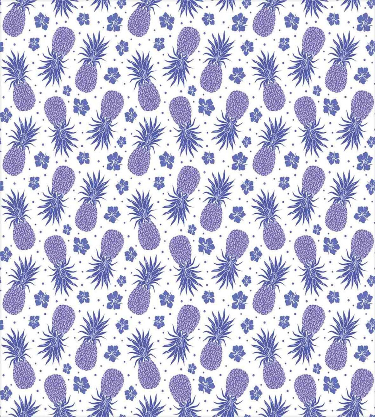 Hibiscus and Pineapple — Pattern