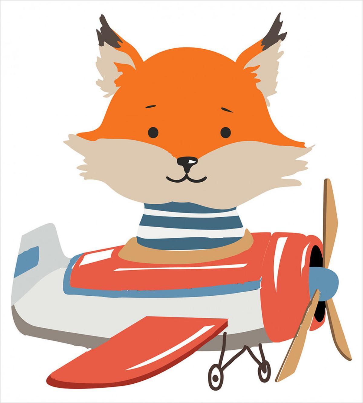Funny Animal in Little Airplane — Pattern