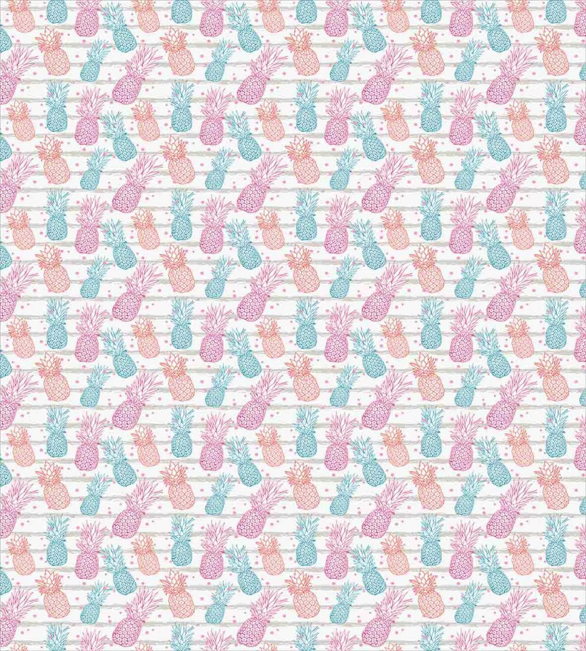 Colorful Pineapple Sketch — Pattern