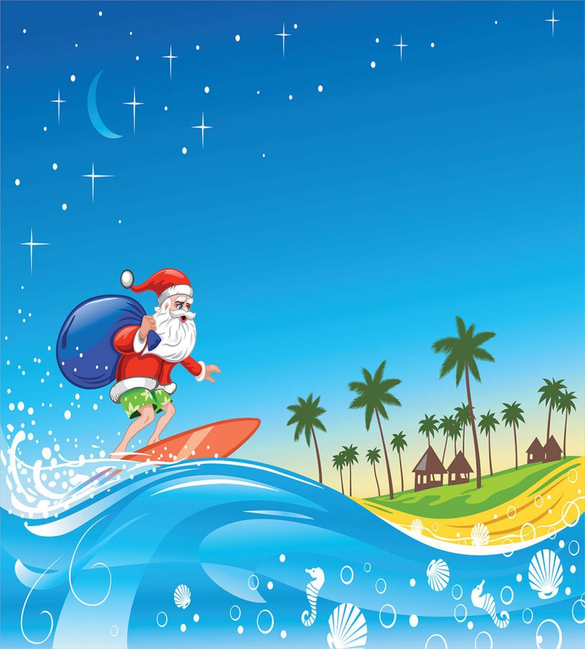 Surfing Santa Beach — Pattern