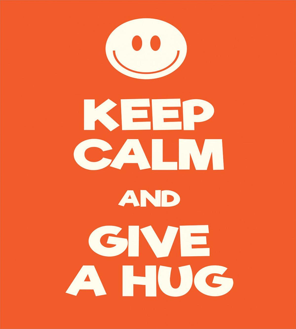 Keep Calm and Give a Hug Smile — Pattern