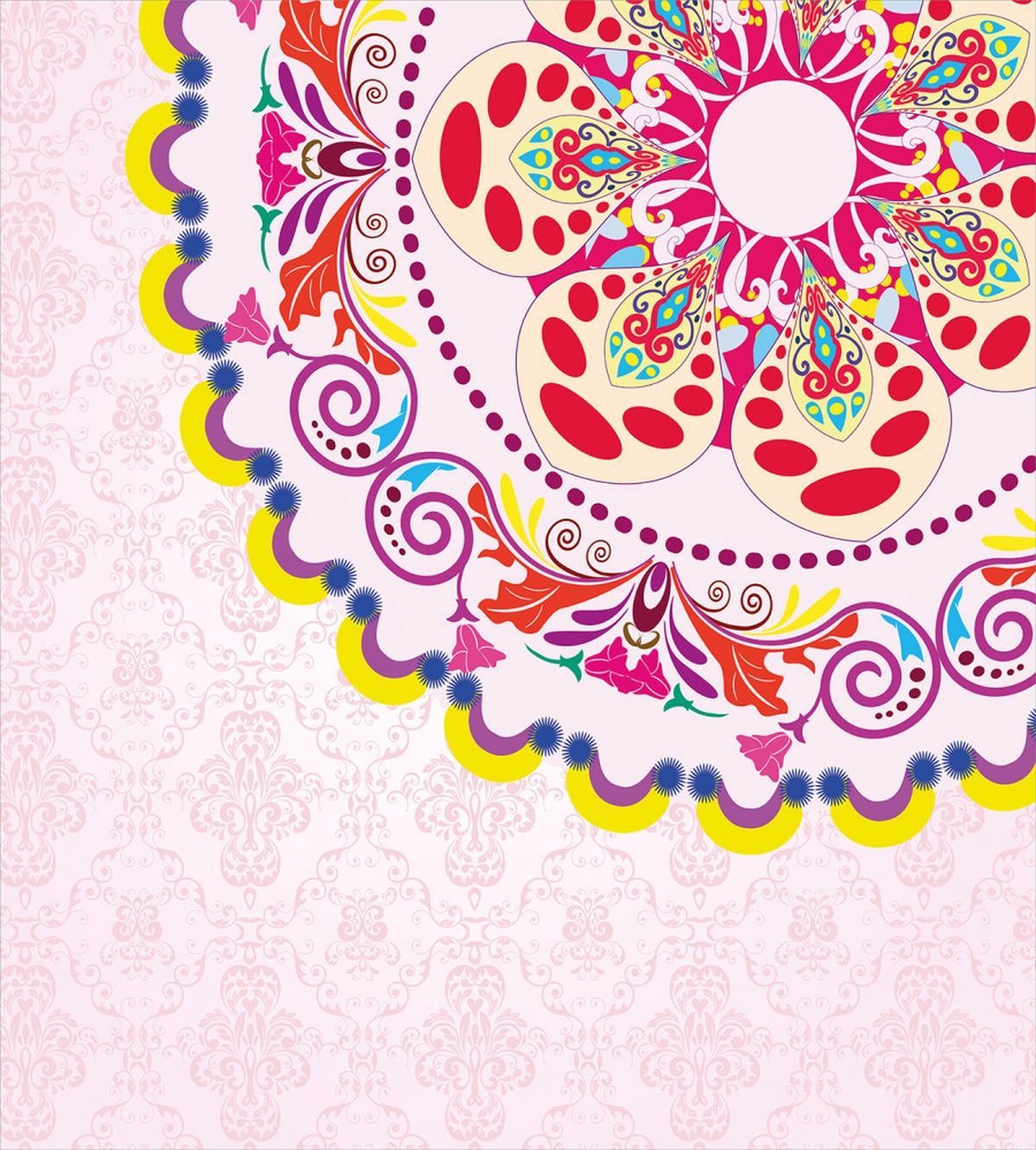 Vintage Flower Wreath — Pattern