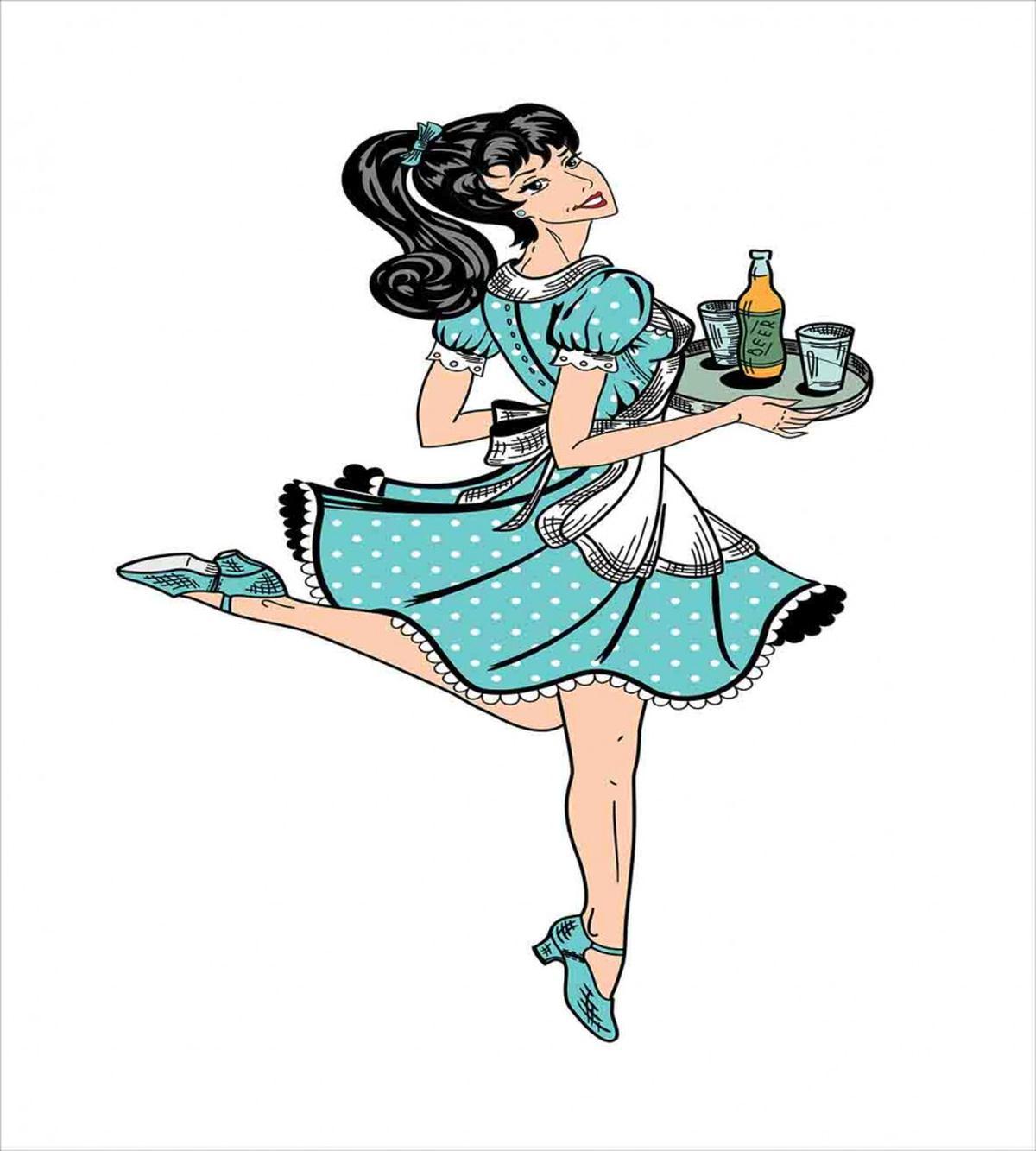 Pony Tail Waitress — Pattern