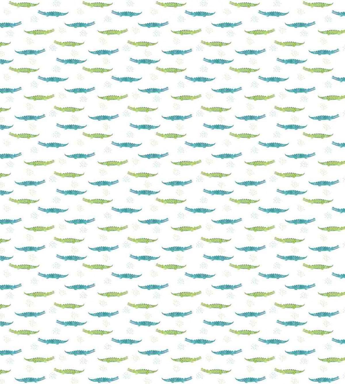 Watercolor Crocodiles — Pattern