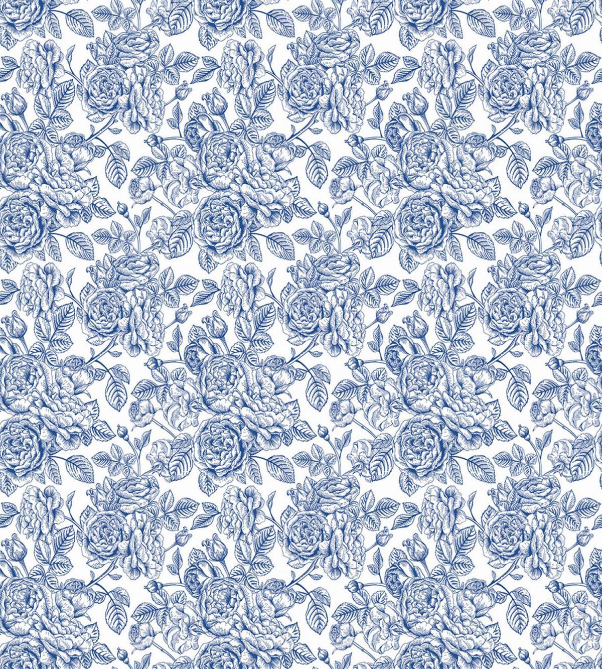 Vintage Monochromatic Flower — Pattern