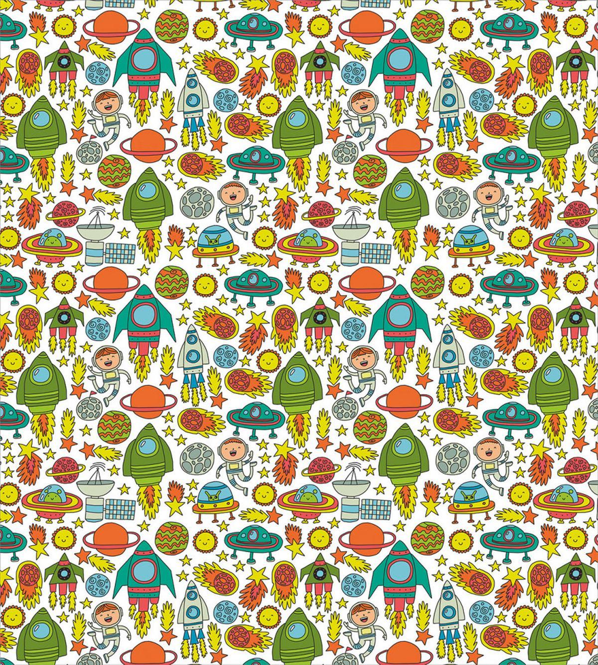 Rockets Astronauts Comets — Pattern