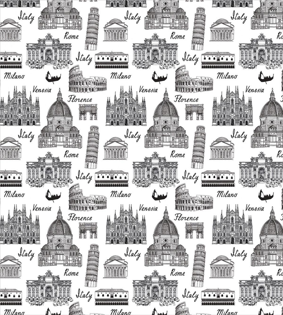 Monochrome Sketch Italy — Pattern