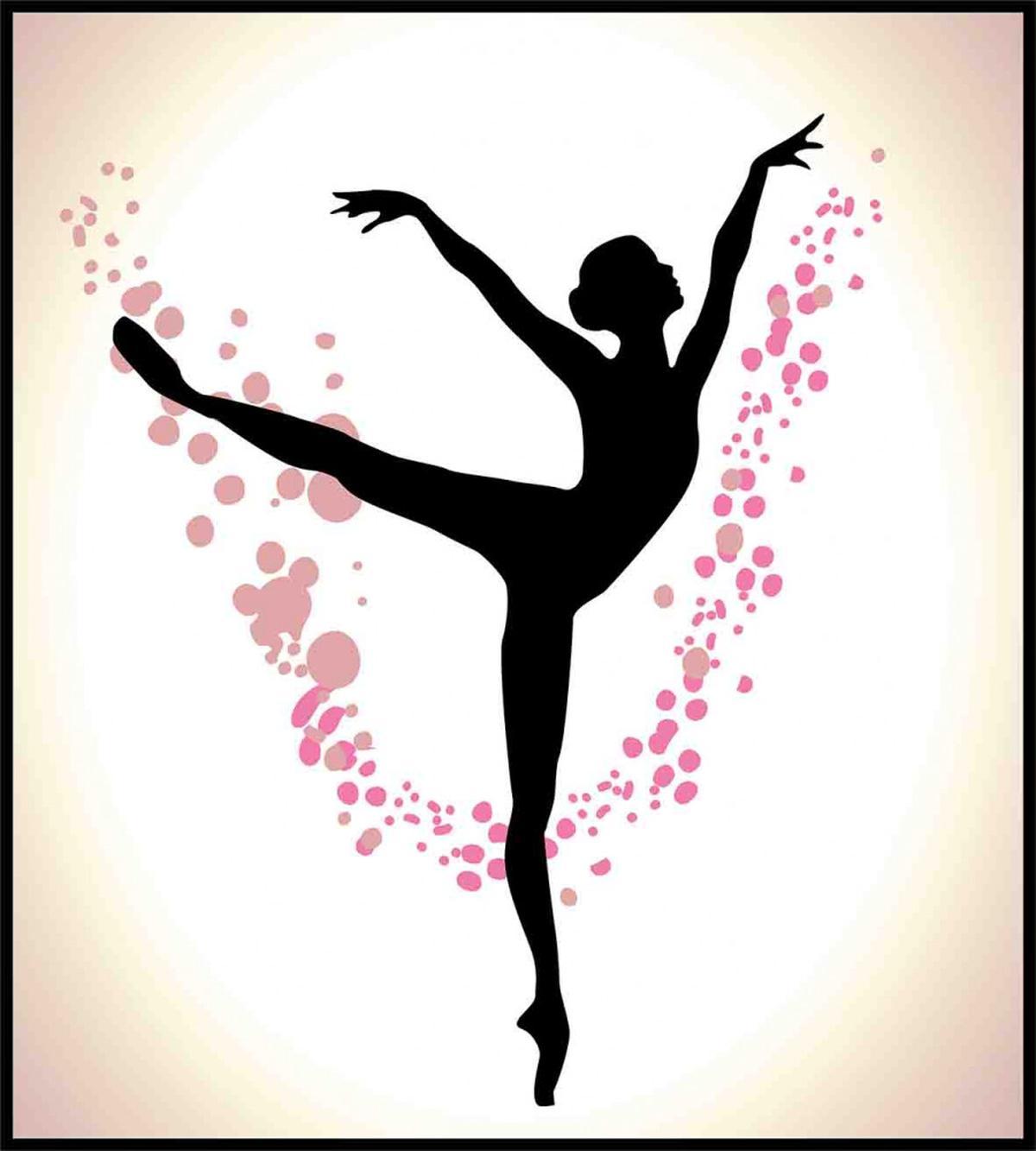Woman Dancer Color Spots — Pattern