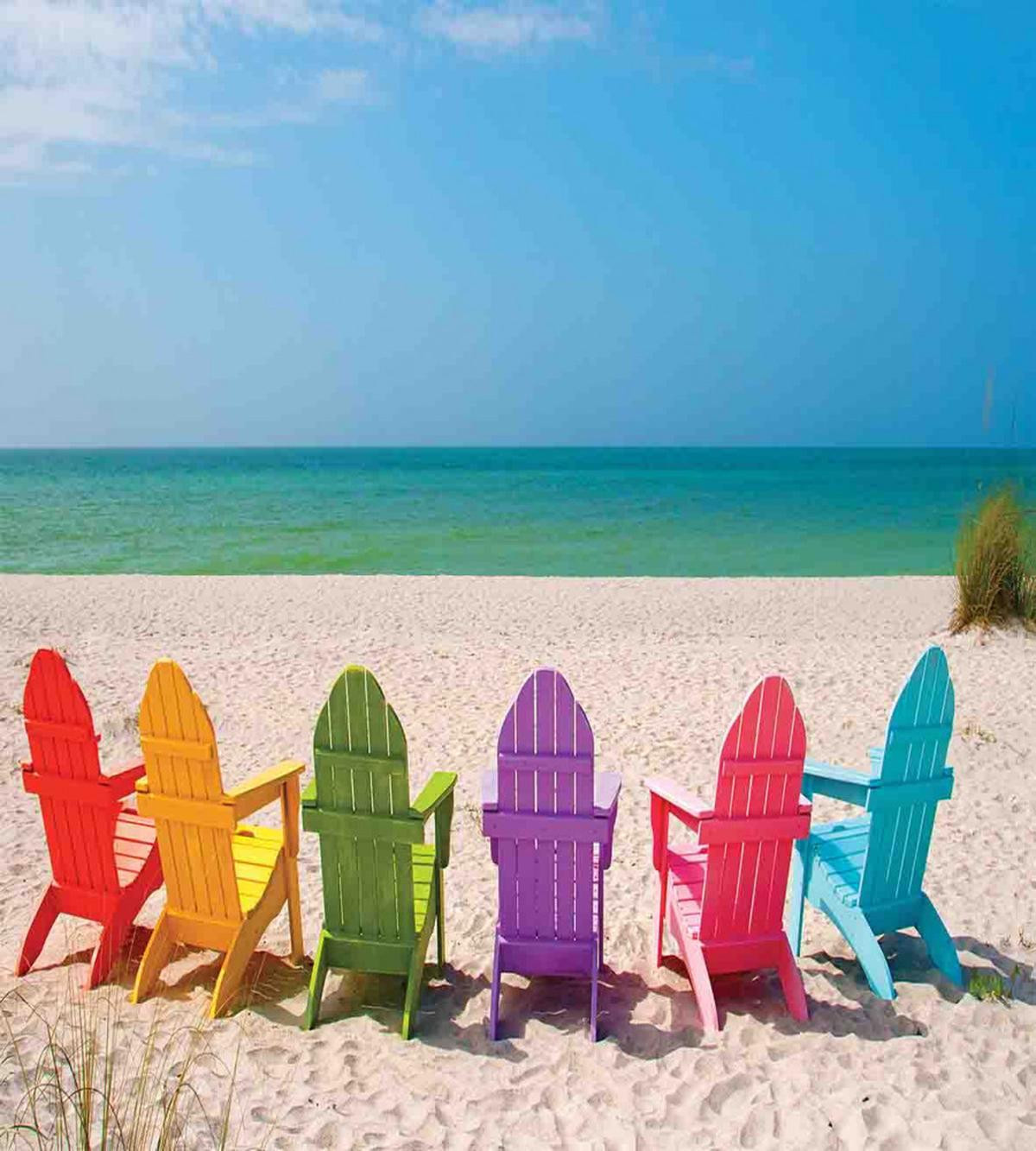 Colorful Wooden Deckchairs — Pattern