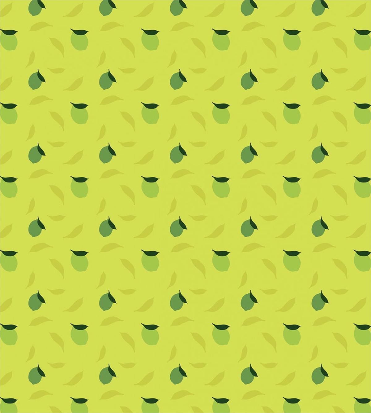 Silhouette of Citrus Fruit — Pattern