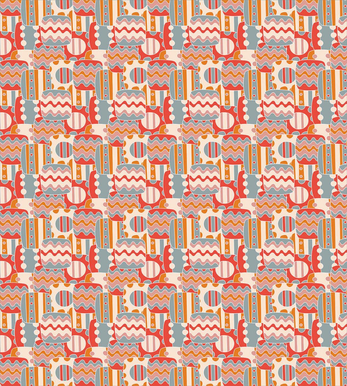 Waves Tides Circles Art — Pattern