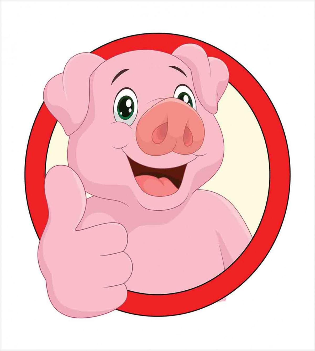 Pig Mascot Thumbs — Pattern