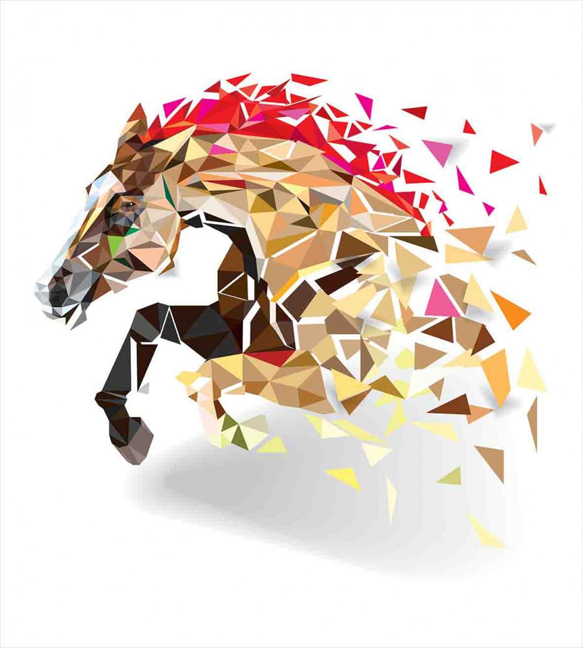 Abstract Art Wild Horse — Pattern