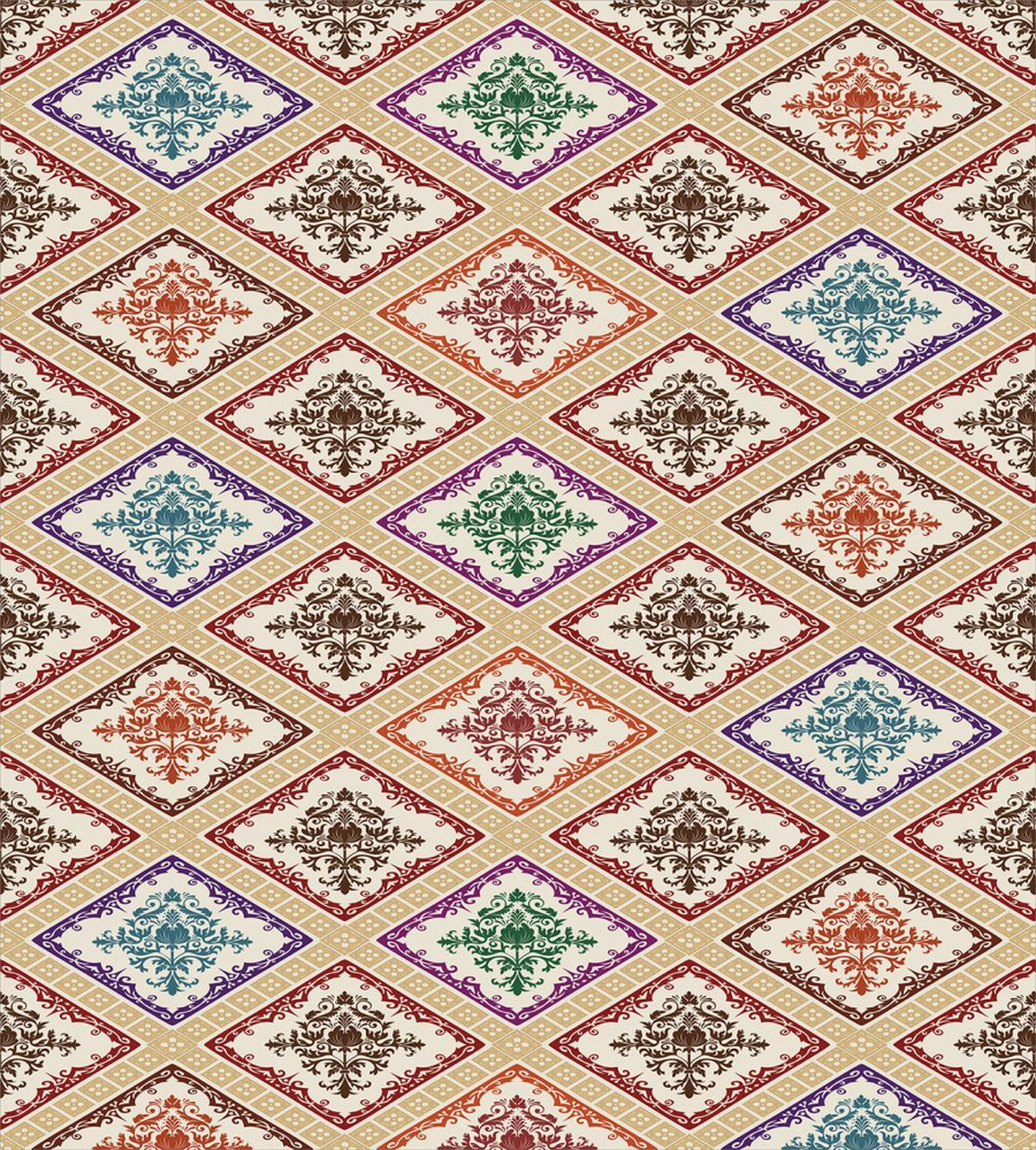 Motif in Vivid Rhombuses — Pattern