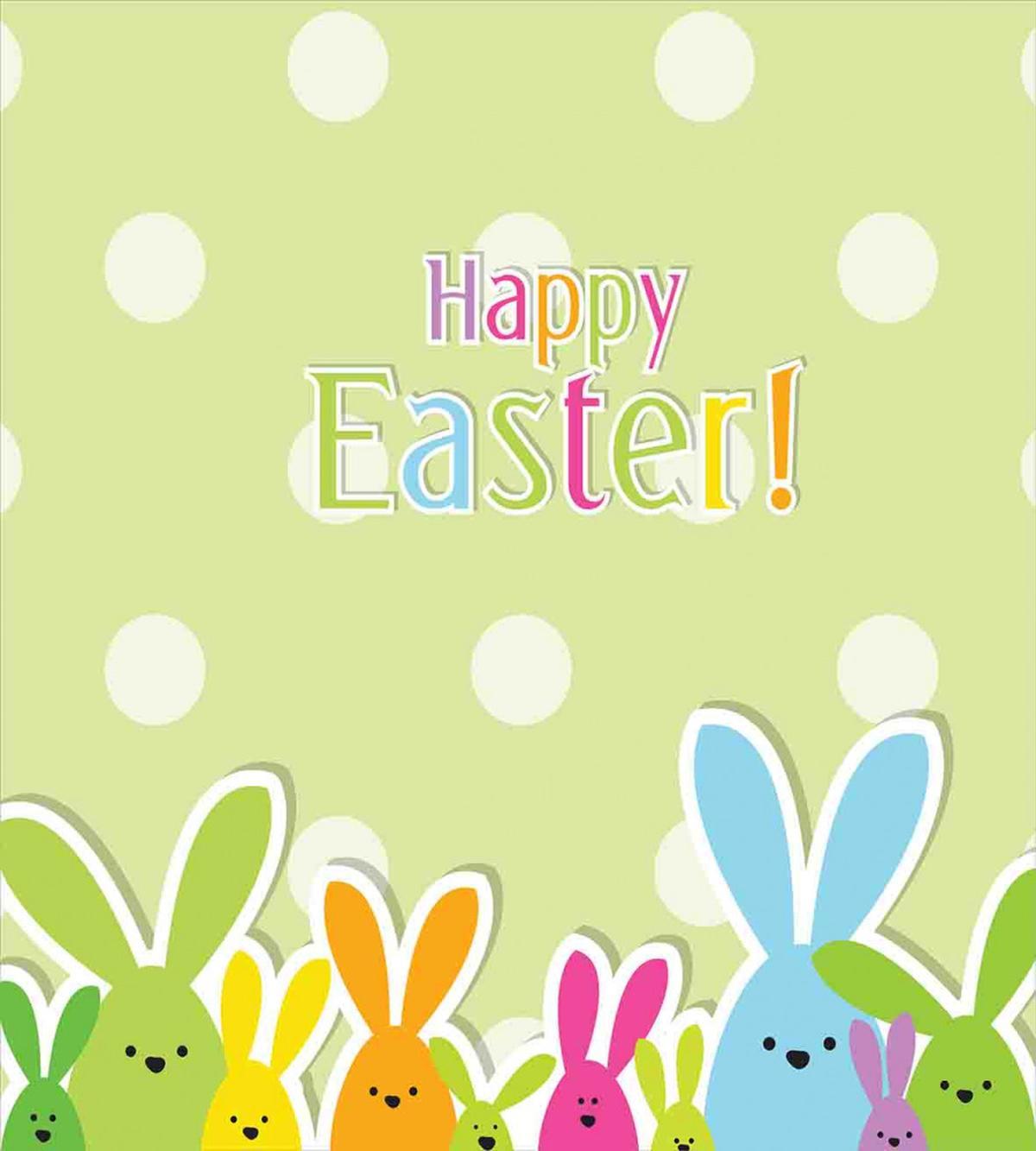 Colorful Cartoon Bunnies — Pattern