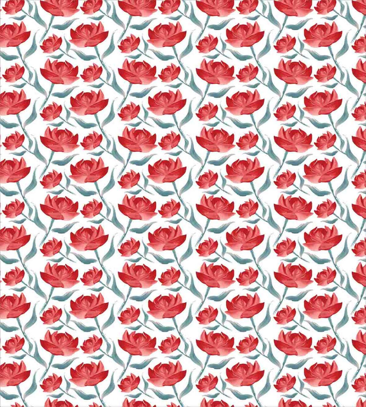 Romantic Rose Blooms — Pattern