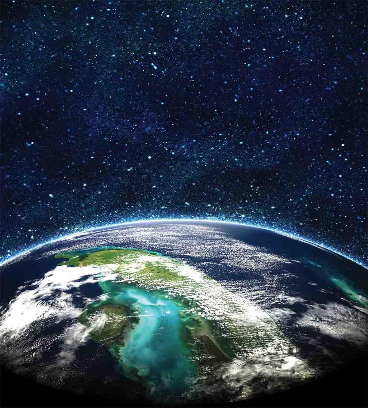 Nebula Earth and Stars — Pattern
