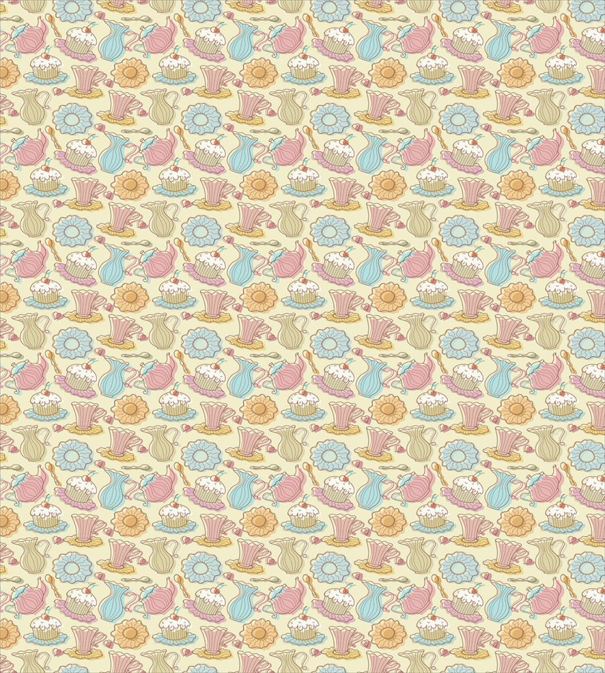 Cake and Teapots — Pattern
