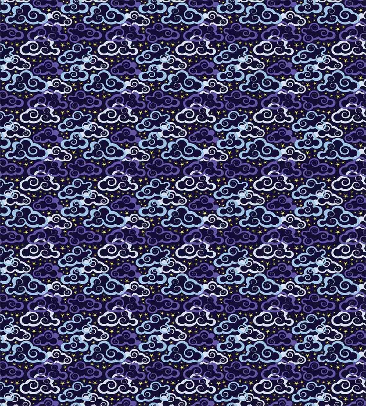 Swirled Clouds Stars — Pattern
