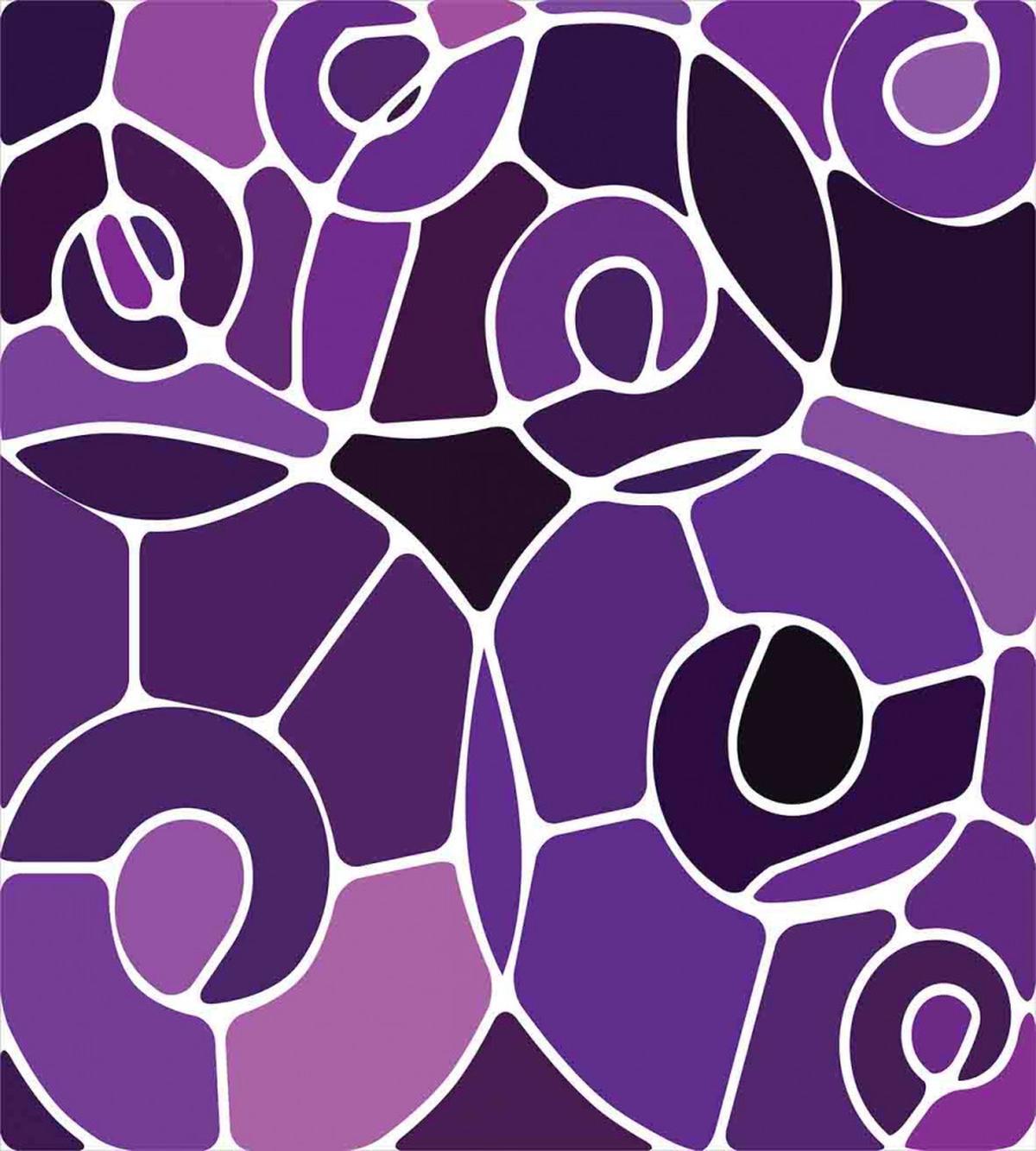 Purple Shaded Spirals — Pattern