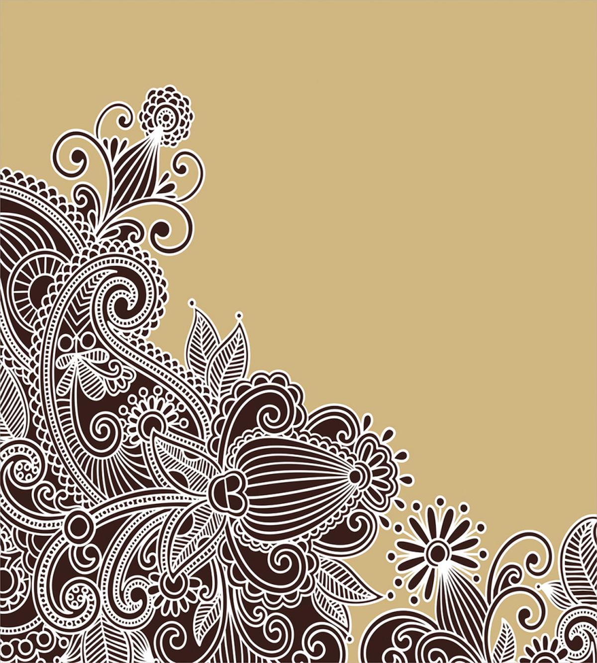 Vintage Style Folk Doodle — Pattern