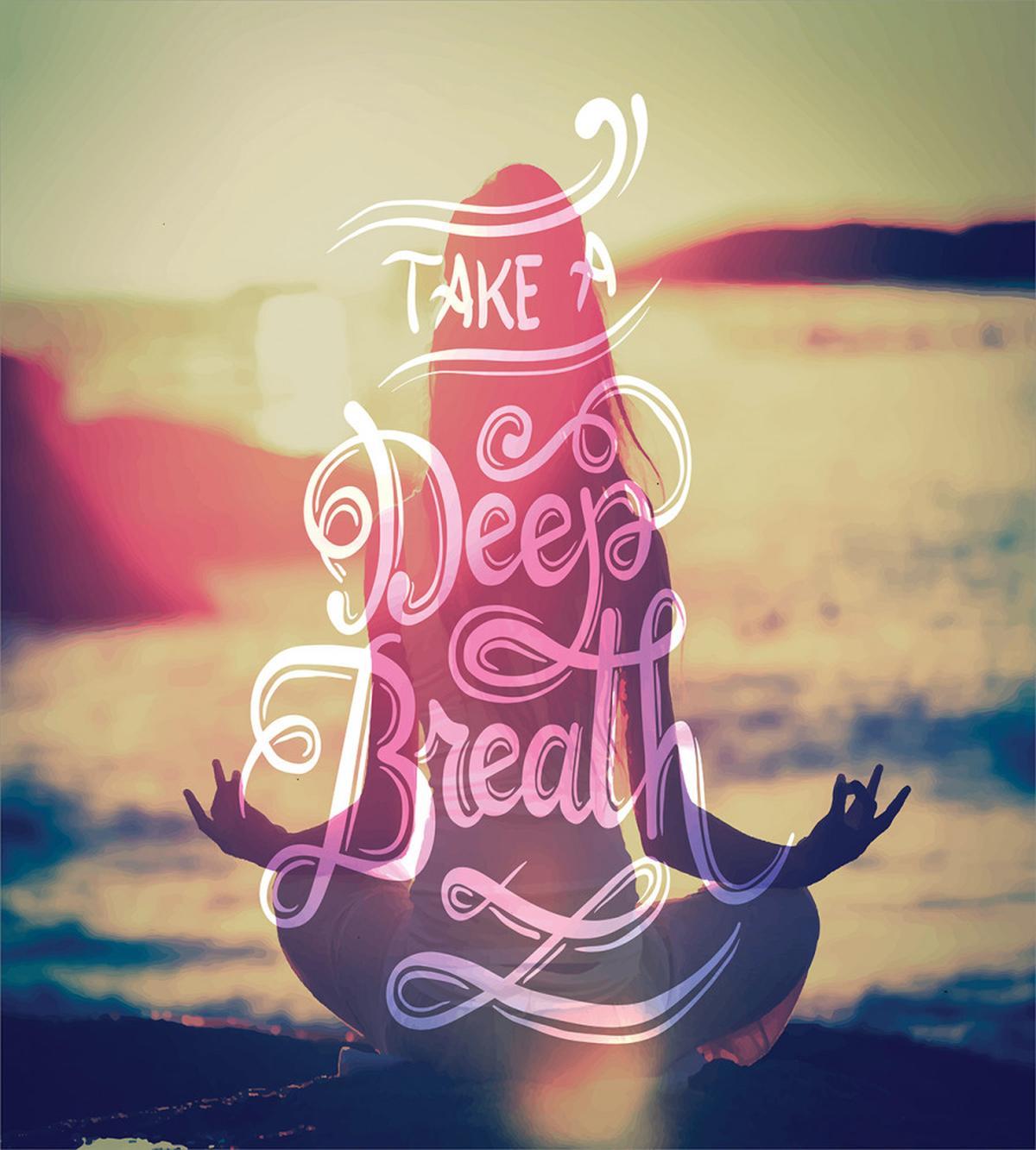 Woman Calm Sunset Beach — Pattern