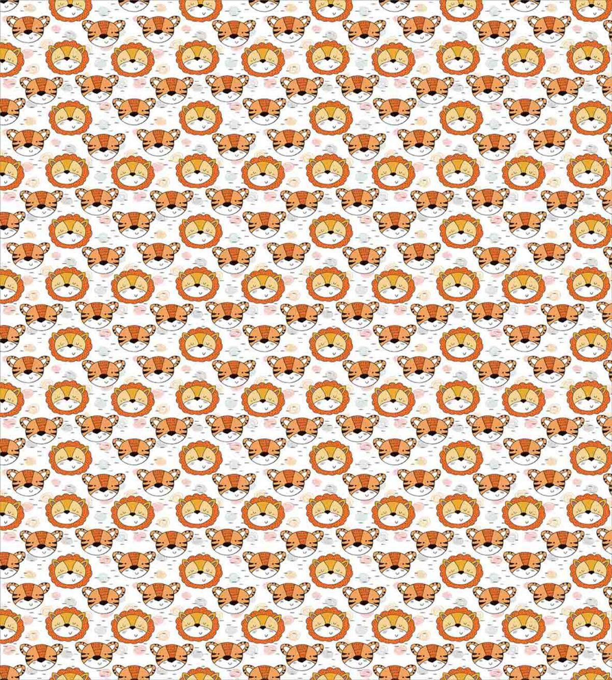 Tiger and Lion Heads — Pattern