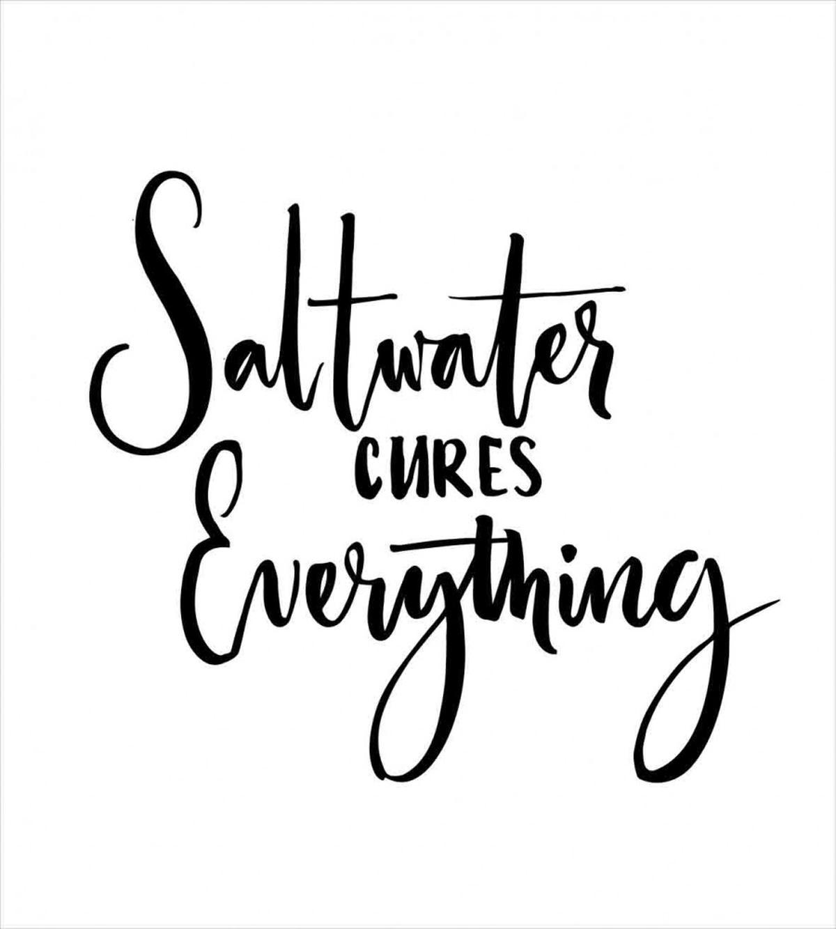 Saltwater Cures Everything — Pattern