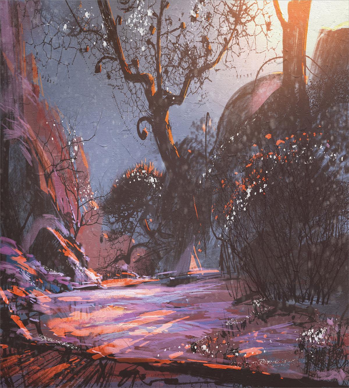 Mystery Forest Artwork — Pattern