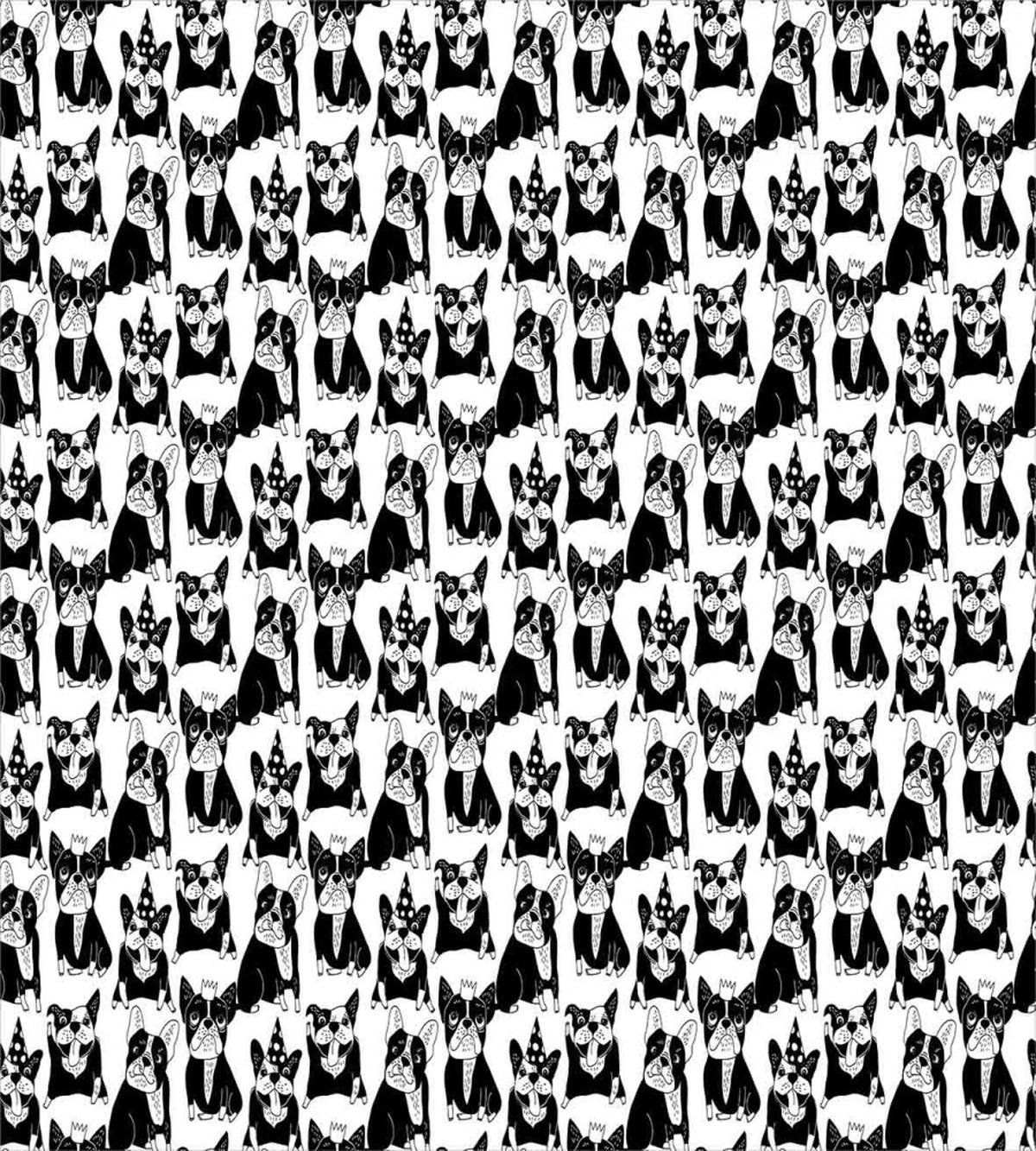 Doodle Funny Puppies — Pattern