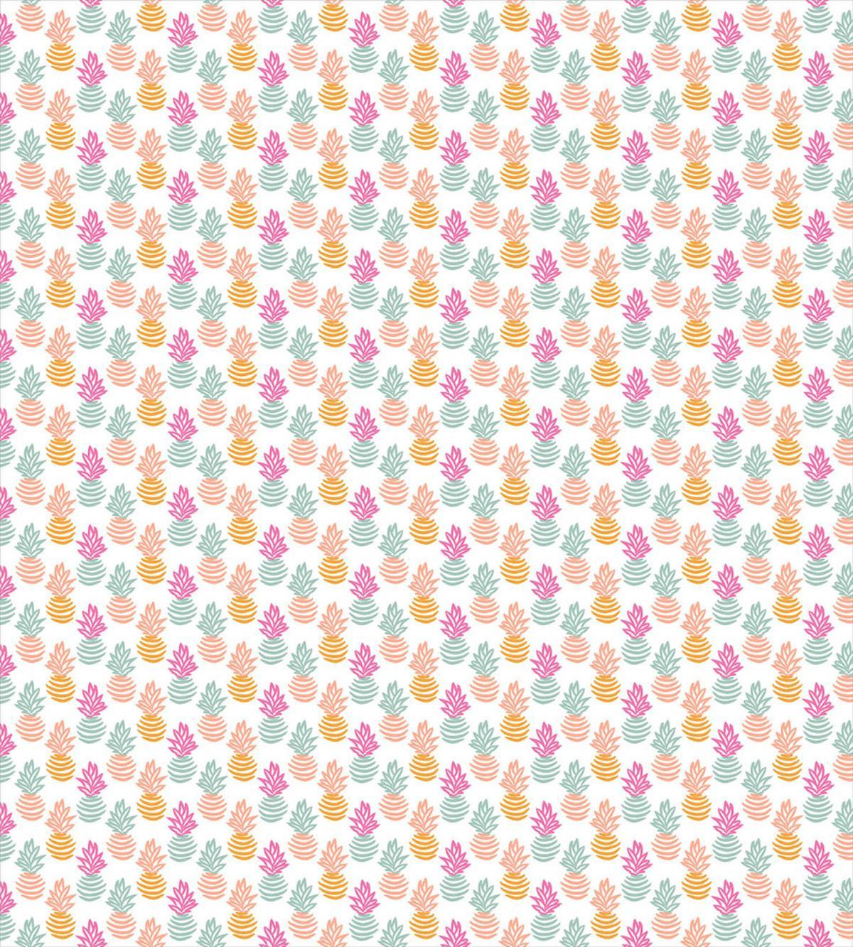 Pineapple with Brush Strokes — Pattern