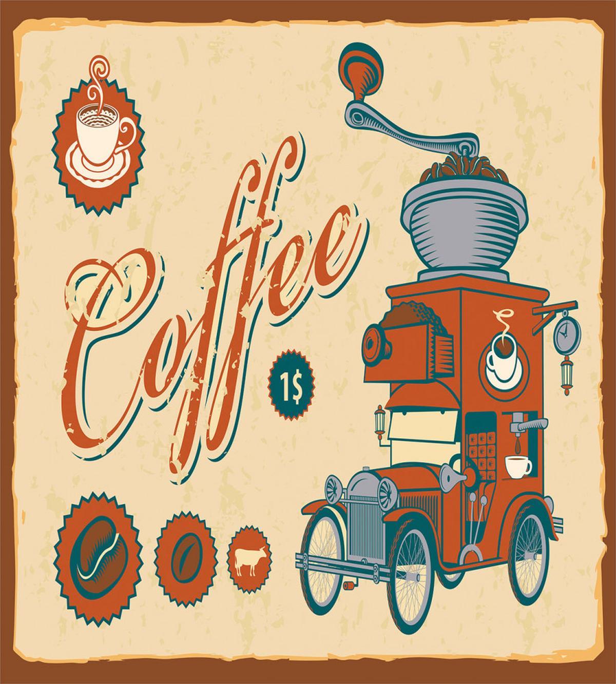 Truck Coffee Grinder — Pattern