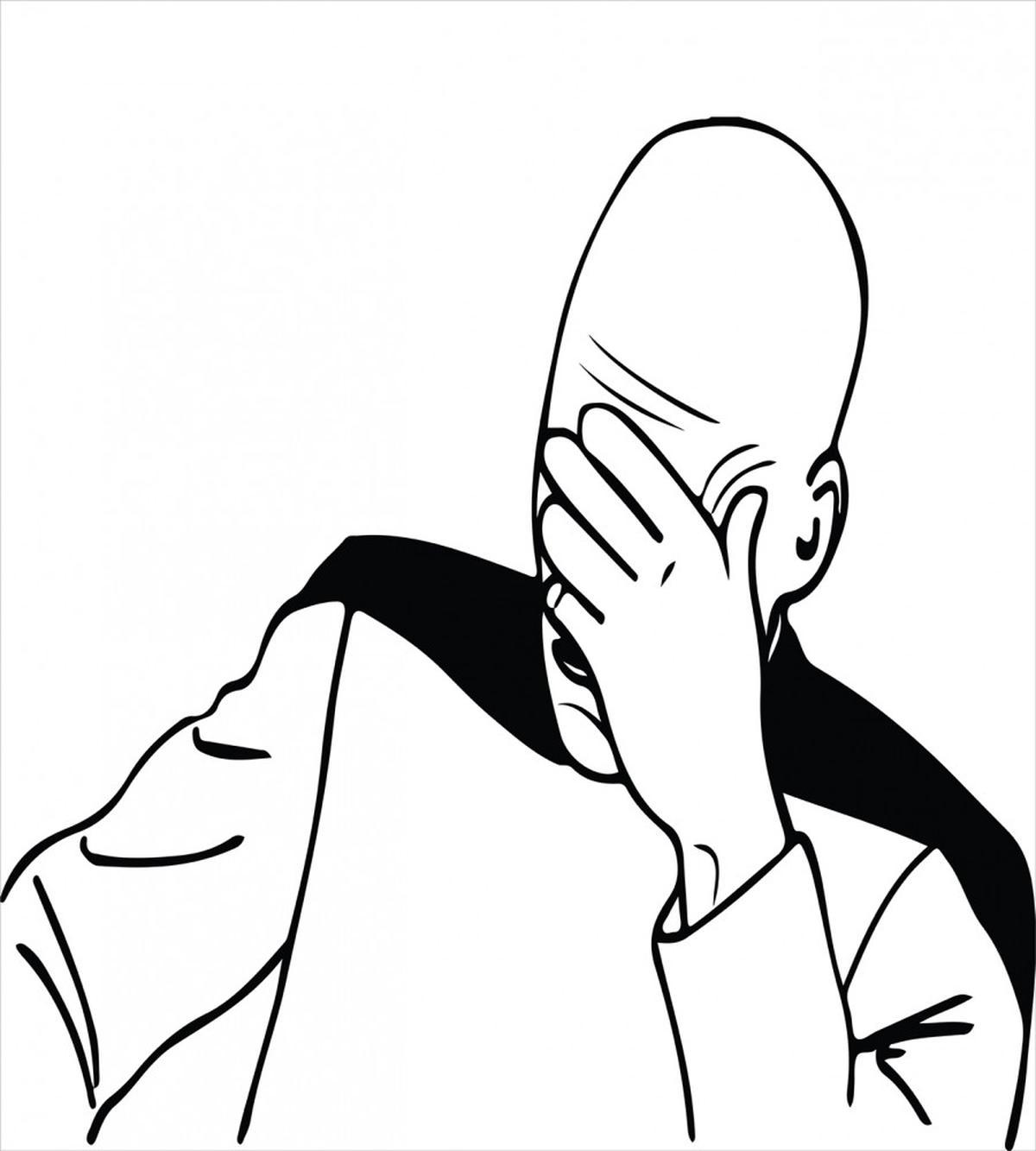 Captain Picard Face Palm — Pattern