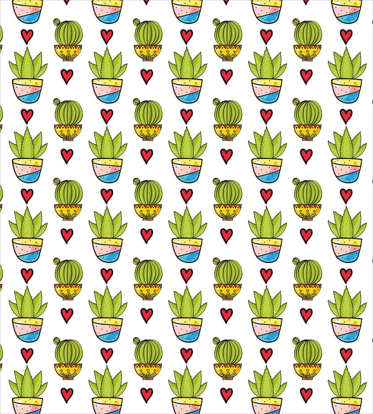 Colorful Succulents in Pots — Pattern