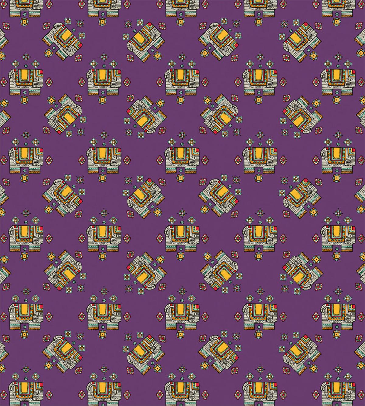 Garnished Elephant Animal — Pattern