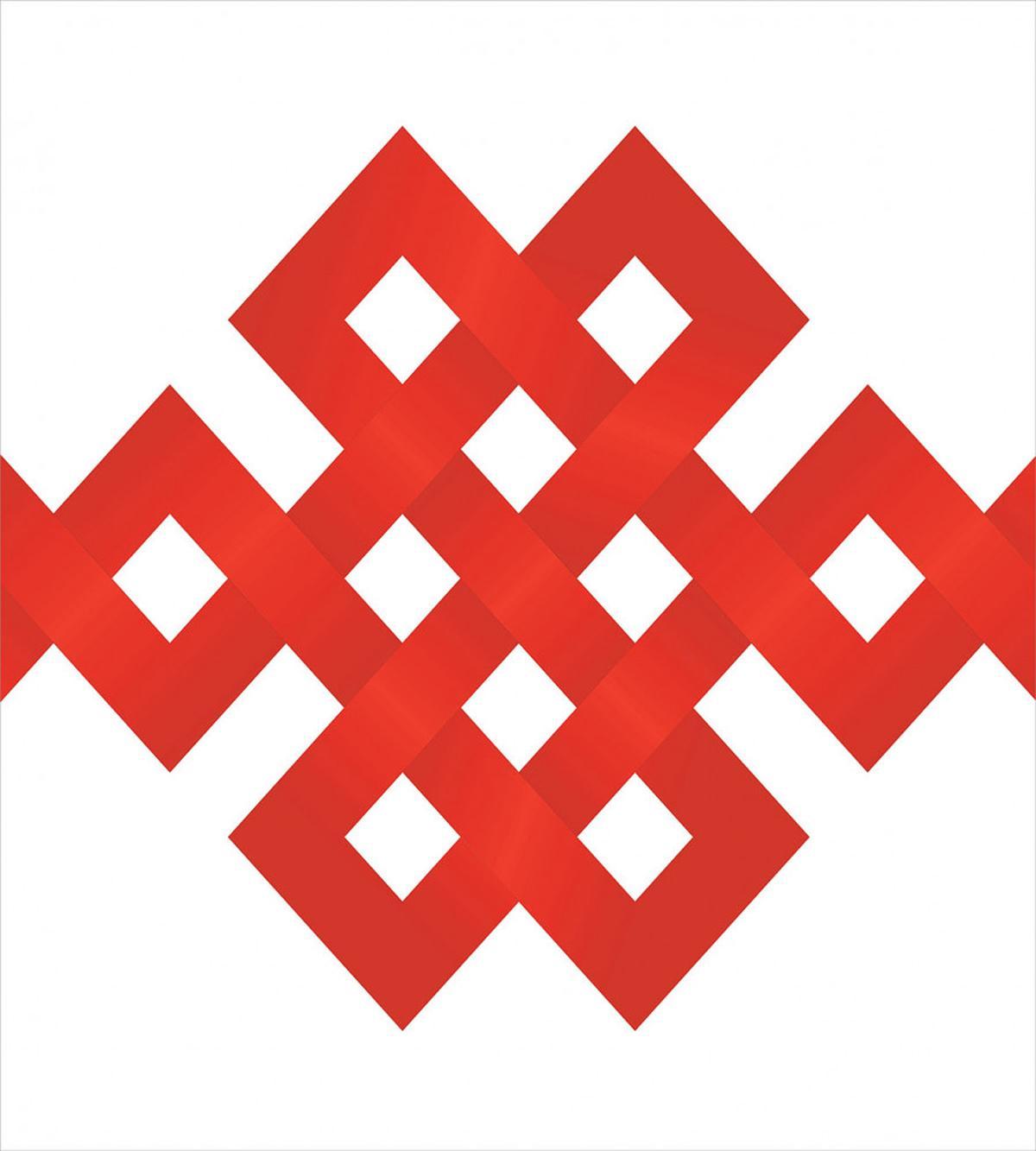 Tangled Lines with Squares — Pattern