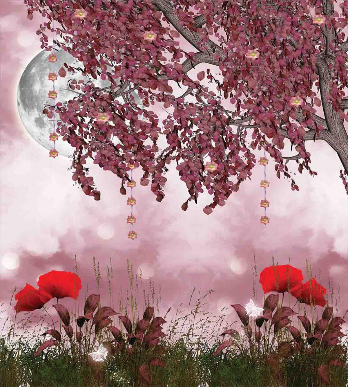 Dream Garden with Poppies — Pattern