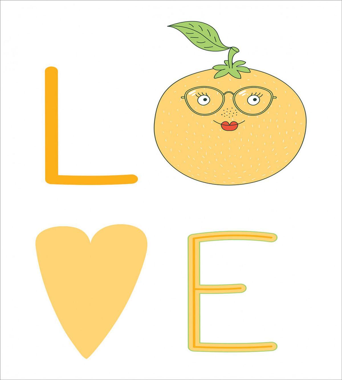 Nerdy Orange in Eyeglasses — Pattern