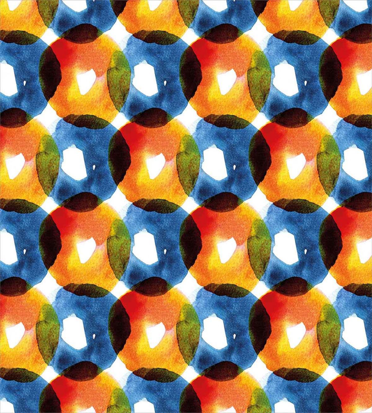 Watercolor Ring Shapes — Pattern