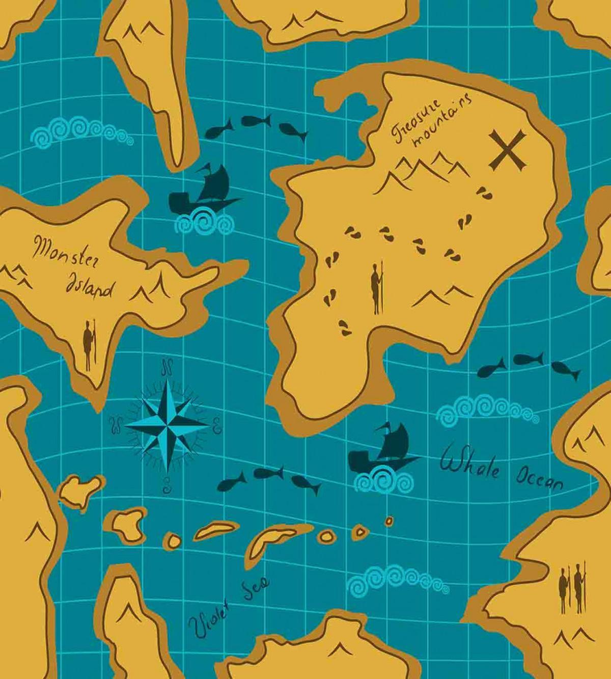 Cartoon Adventure Boats — Pattern